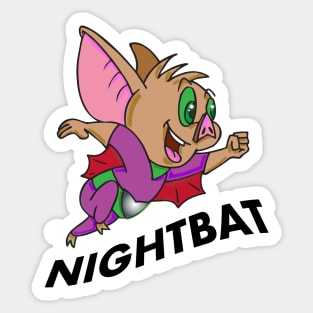 nightbat flying Sticker